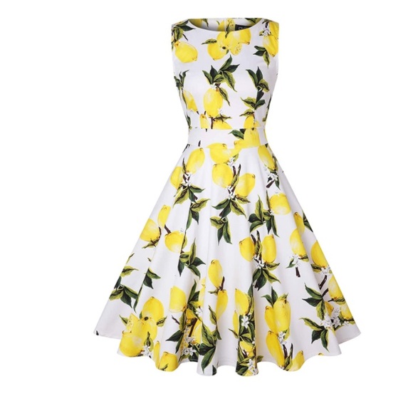 Dresses & Skirts - Classic Style Retro Lemon 🍋 Swing Dress
